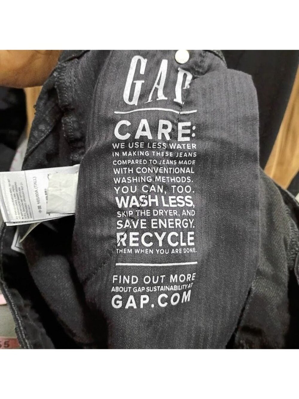 Gap Baggy Mid Rise Ultrasoft Black Denim Wide-Leg Jeans 31/12T - Picture 5 of 12